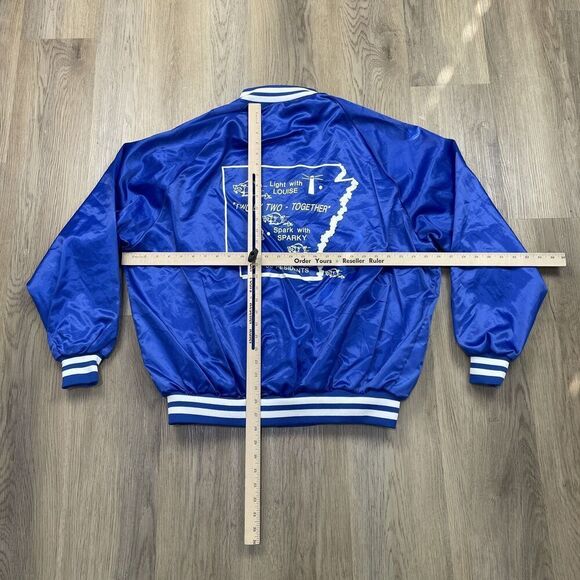 Vintage Jacket Mens XL Arkansas Fraternal Order of Eagles Satin Y2K Westark - Picture 5 of 8